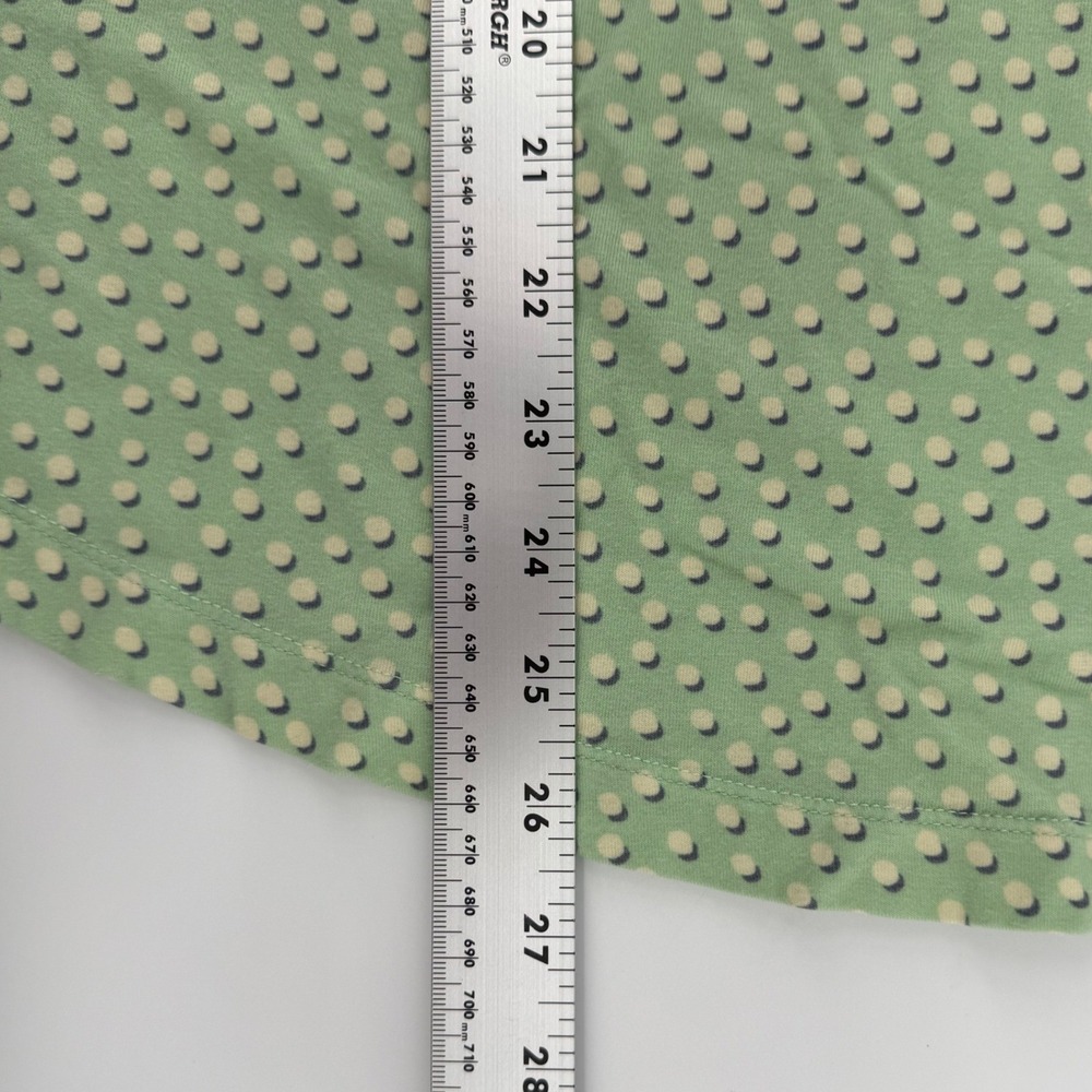 Vera Bradley Womens Pajama Set Green Polka Dot Tank Top Shorts Sz L Cotton Blend - Picture 6 of 8